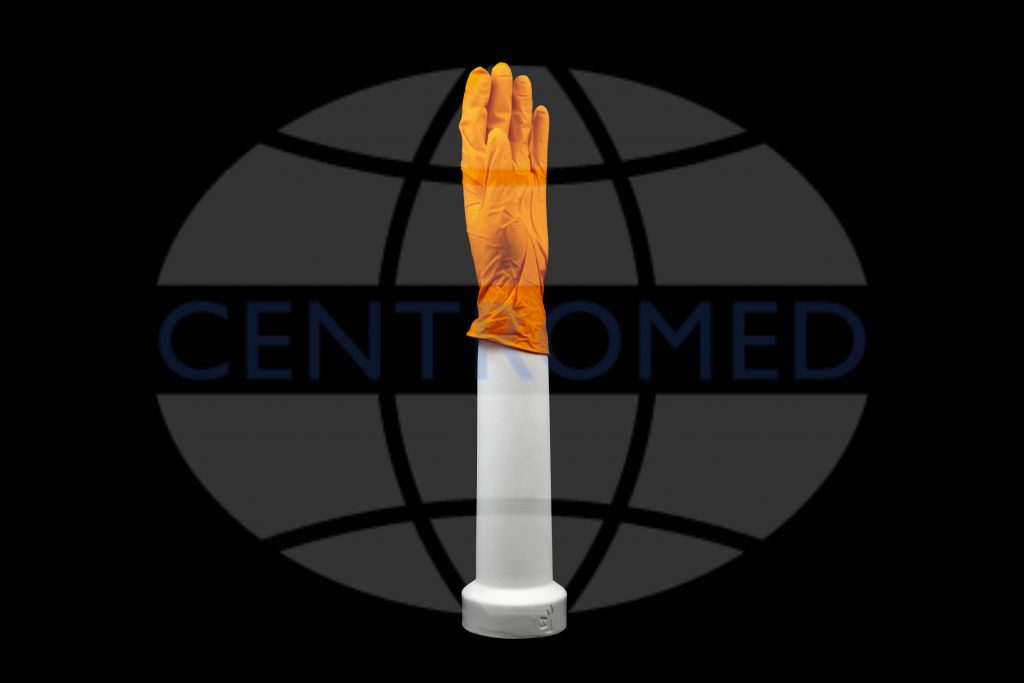 Nitrile Orange Powder-free Gloves 240mm
