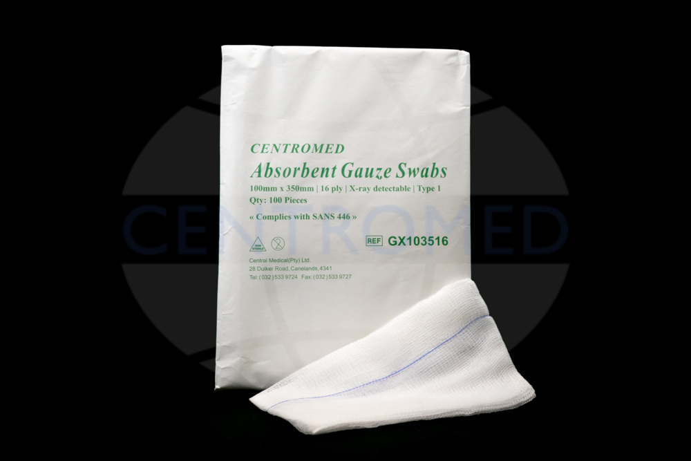 x-ray detectable 16 ply 100mm x 350mm