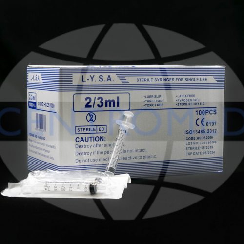 2/3ml luer slip syringe